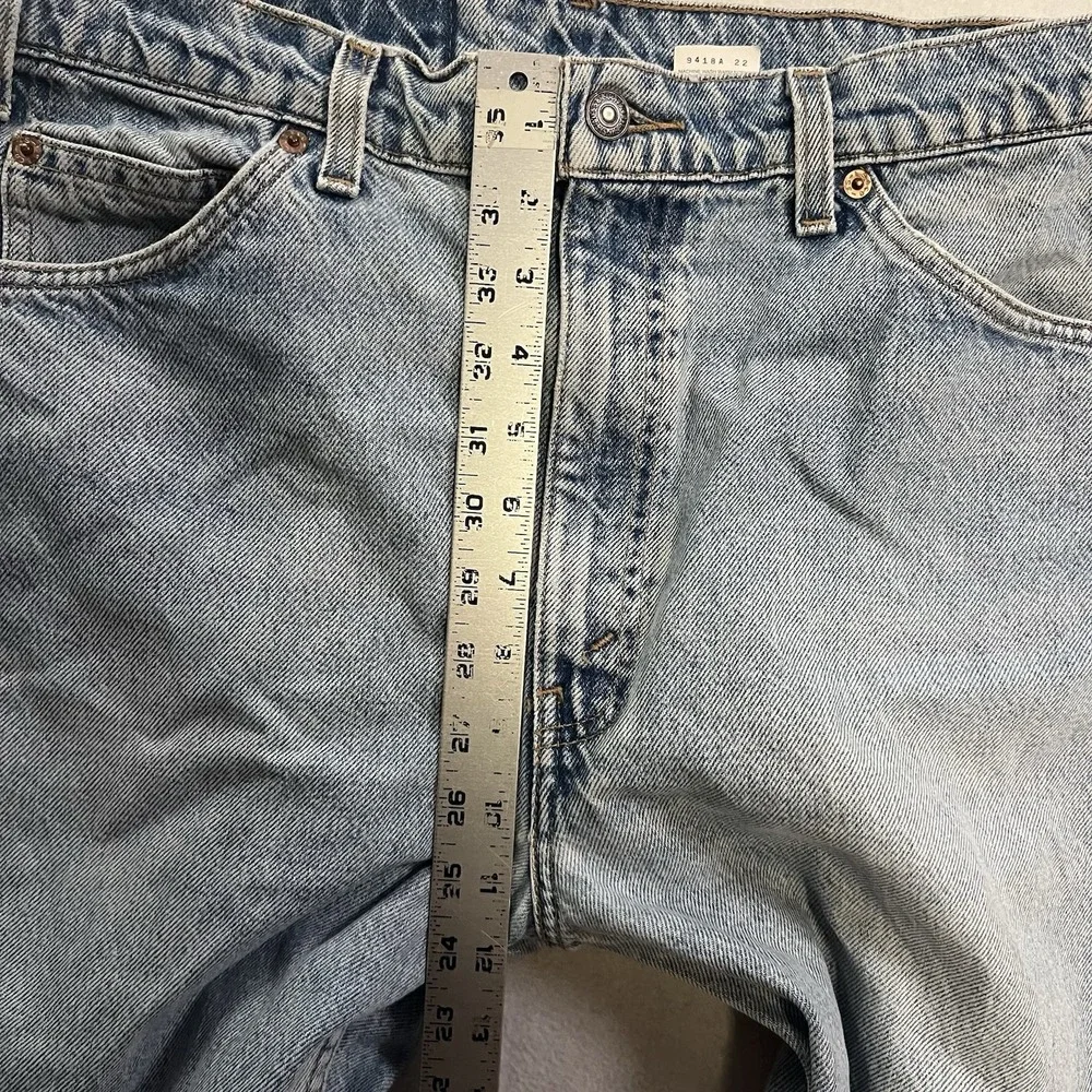Vintage Levis 505 Jeans Men's 36x30 (Fits 35x29) Blue Orange Tab Light Wash 1995